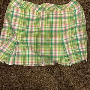 Plaid Green and Pink Women's Skirt
